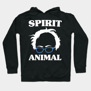 Bernie Sanders Is My Spirit Animal - Glasses Face Hoodie